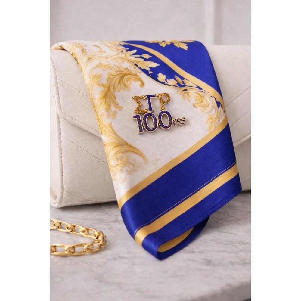 Sigma Gamma Rho Brooch Rhinestone Pin 100 Years - Picture 2 of 4